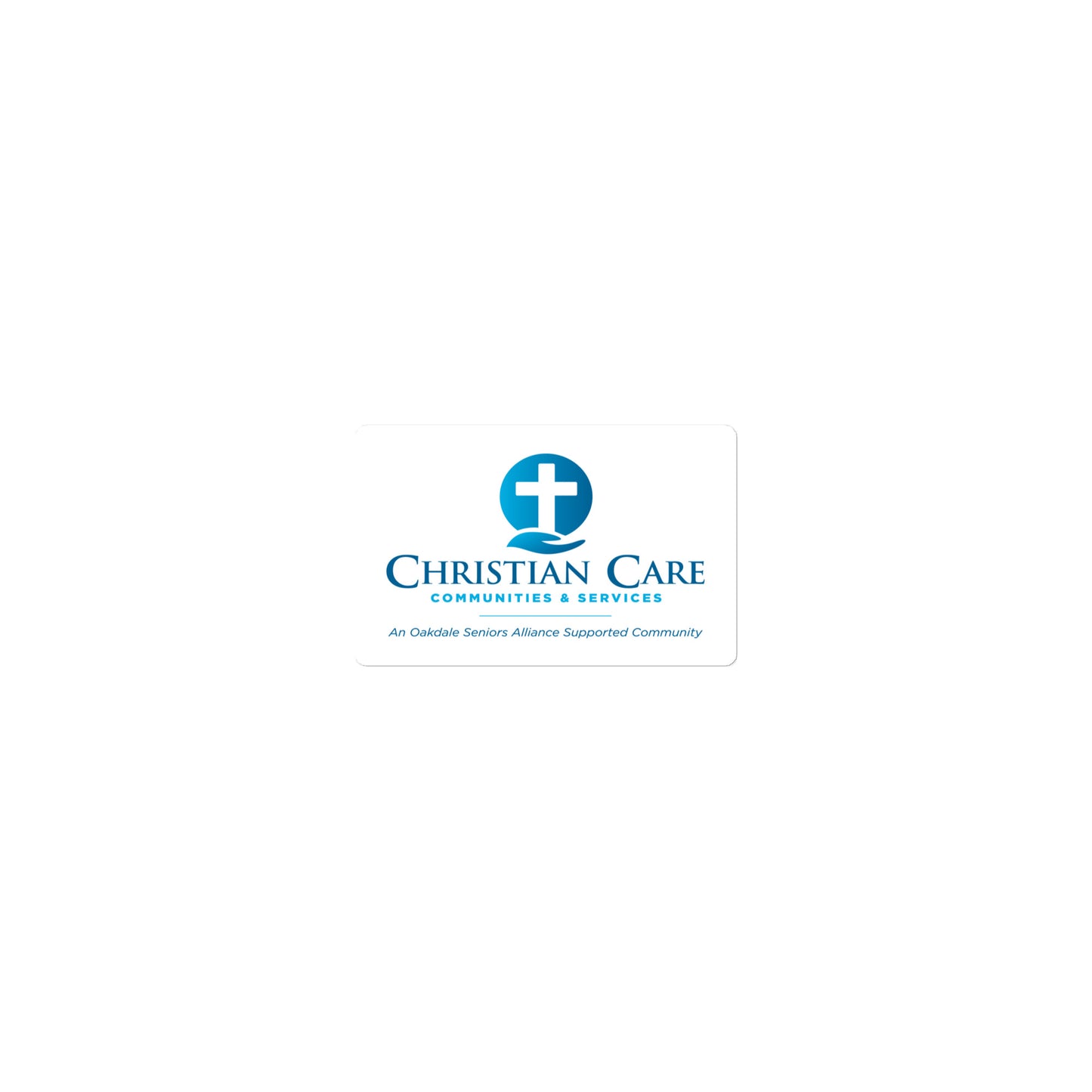 Christian Care Bubble-free stickers