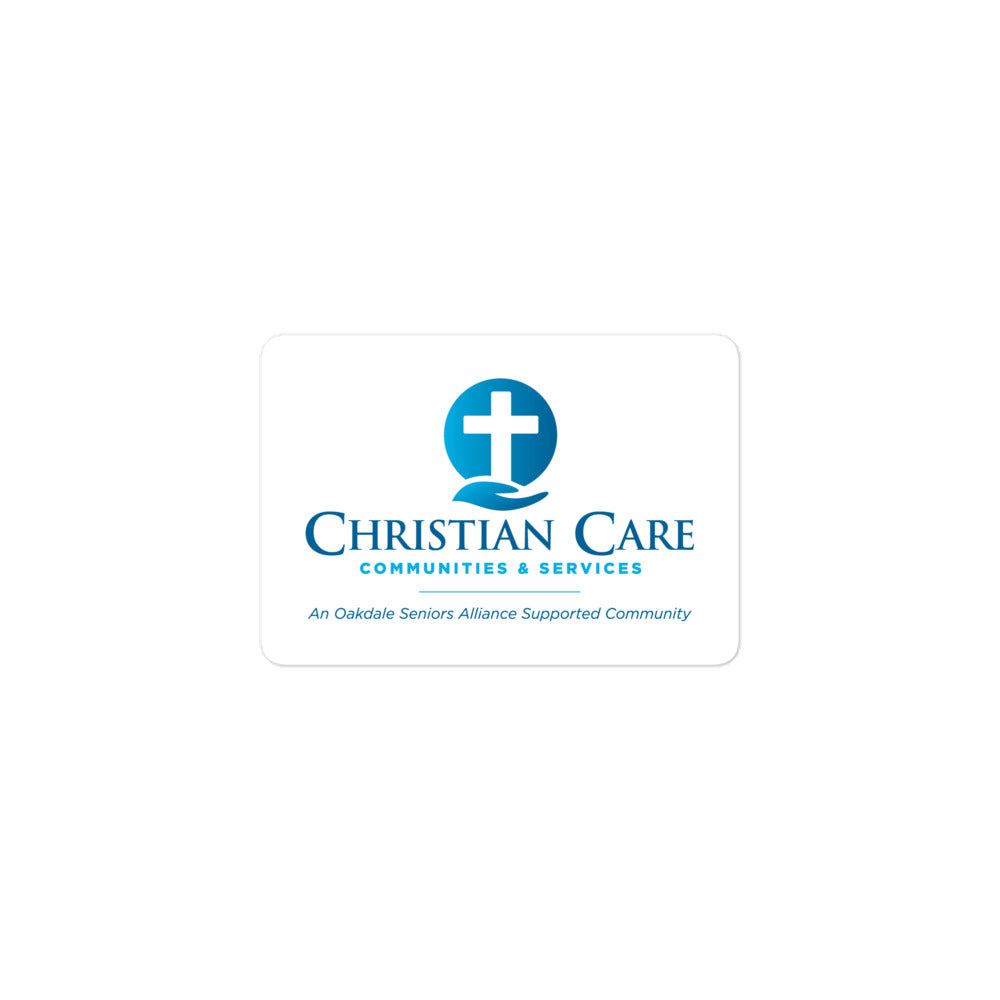 Christian Care Bubble-free stickers
