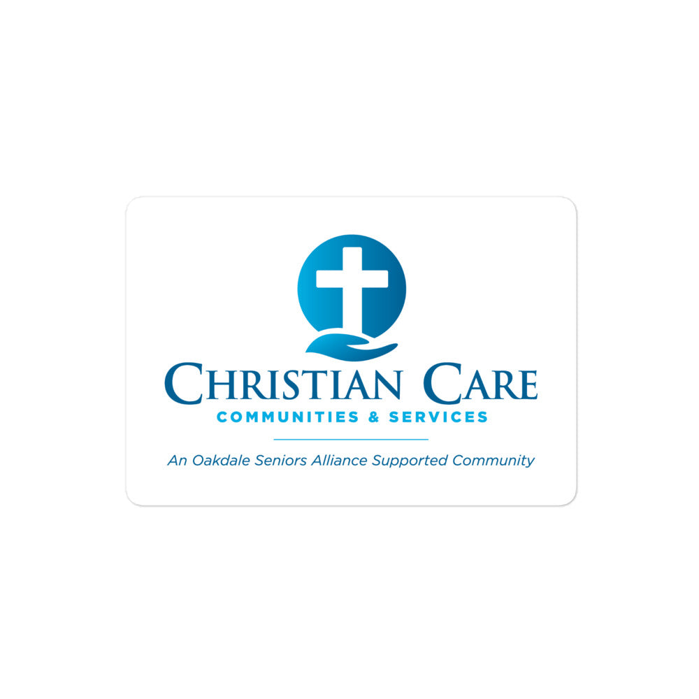 Christian Care Bubble-free stickers