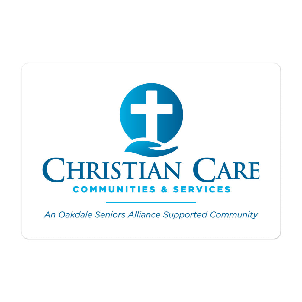 Christian Care Bubble-free stickers