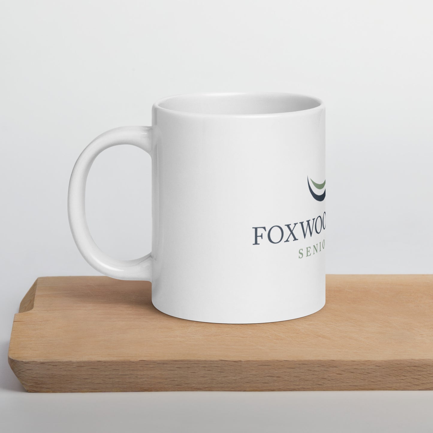 Foxwood Springs White glossy mug